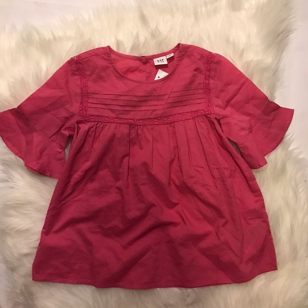 Gap Kids Pink Shirt Bell Sleeve S Reg